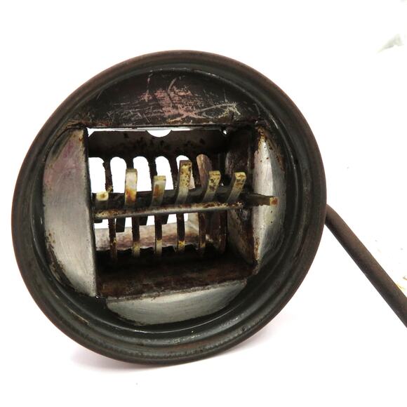 Vintage Androck Nut Meat Chopper with Glass Jar Red Metal Top Farmhouse Kitchen - Picture 7 of 15